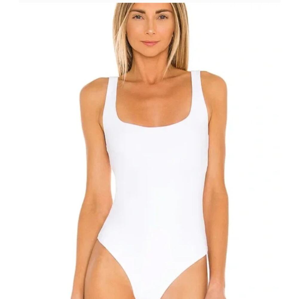 ALIX NYC Mott Bodysuit Sleeveless Basic White Medium One-Piece